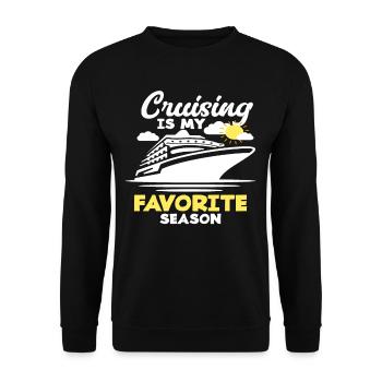 Cruising is my favorite season - Unisex Sweatshirt - black - Front - Alina (178cm) & Michal (187cm)