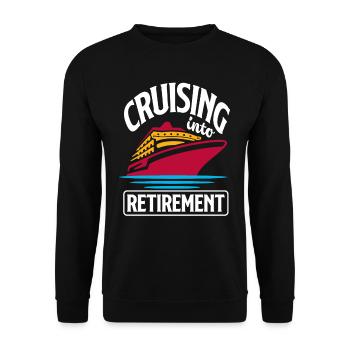 Croisière vers la retraite - Sweat-shirt Unisexe - noir - Devant - Alina (178cm) & Michal (187cm)