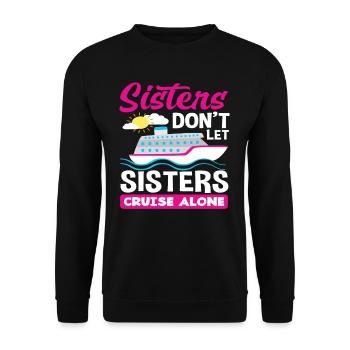Les sœurs ne laissent pas les sœurs seules - Sweat-shirt Unisexe - noir - Devant - Alina (178cm) & Michal (187cm)