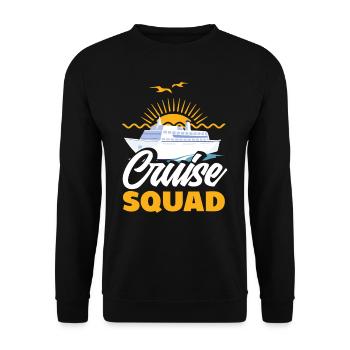 Équipage de croisière Sunset Adventure - Sweat-shirt Unisexe - noir - Devant - Alina (178cm) & Michal (187cm)