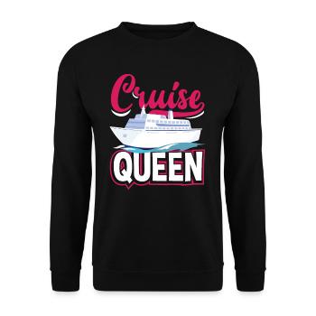 Cruise Queen – Perfect for Cruising - Unisex Sweatshirt - black - Front - Alina (178cm) & Michal (187cm)