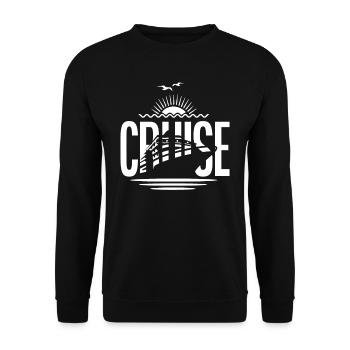 Bateau de croisière Sunset - Sweat-shirt Unisexe - noir - Devant - Alina (178cm) & Michal (187cm)