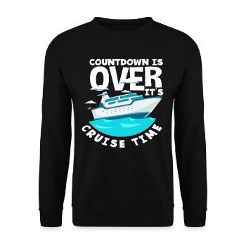 Countdown is over, it's cruise time - Unisex Sweatshirt - black - Front - Alina (178cm) & Michal (187cm)