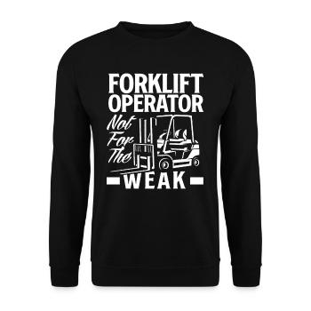 Les caristes ne sont pas pour les faibles - Sweat-shirt Unisexe - noir - Devant - Alina (178cm) & Michal (187cm)