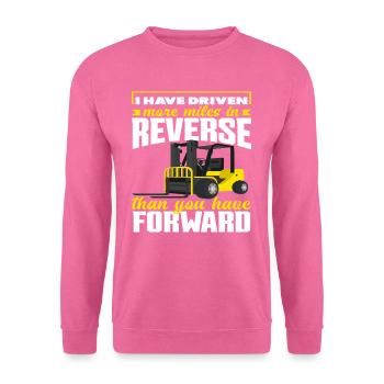Ich Bin Mehr Rückwärts Gefahren - Unisex Pullover - Pink - Vorne