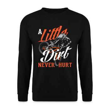 Un peu de saleté n’a jamais fait de mal - Sweat-shirt Unisexe - noir - Devant - Alina (178cm) & Michal (187cm)