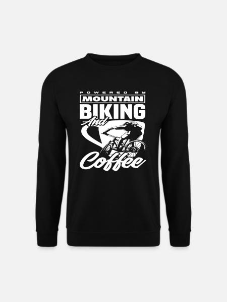 Mountain Biking and Coffee Passion - Unisex Sweatshirt - black