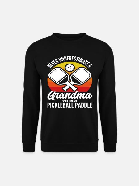 Unterschätze Niemals Eine Oma Mit Einem - Unisex Pullover - Schwarz