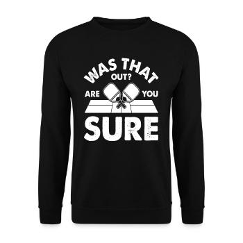 If that was over, you're sure table tennis - Unisex Sweatshirt - black - Front - Alina (178cm) & Michal (187cm)