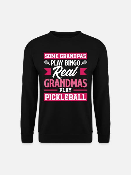 Real grannies playing pickleball - Unisex Sweatshirt - black