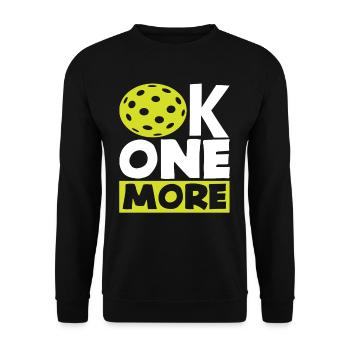 OK, encore un pickleball - Sweat-shirt Unisexe - noir - Devant - Alina (178cm) & Michal (187cm)