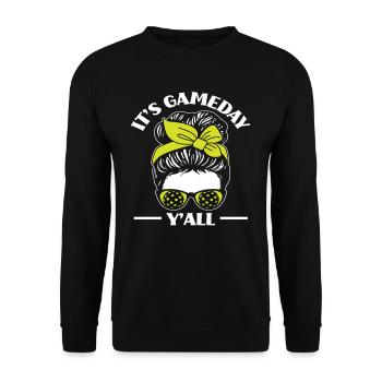 Es Ist Spieltag Ihr Alle - Unisex Pullover - Schwarz - Vorne - Alina (178cm) & Michal (187cm)