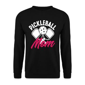 Maman de pickleball Fière mère de joueurs - Sweat-shirt Unisexe - noir - Devant - Alina (178cm) & Michal (187cm)