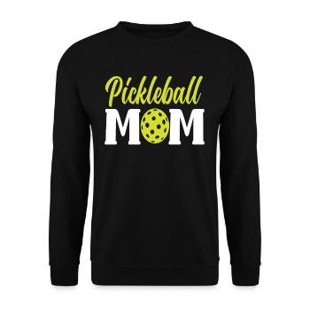Maman de pickleball - Sweat-shirt Unisexe - noir - Devant - Alina (178cm) & Michal (187cm)