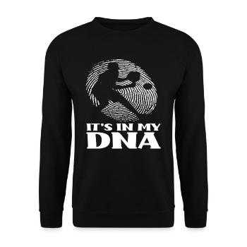 Handball Passion In My Genes - Unisex Sweatshirt - black - Front - Alina (178cm) & Michal (187cm)