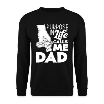I don't sleep, I rest my eyes dad - Unisex Sweatshirt - black - Front - Alina (178cm) & Michal (187cm)