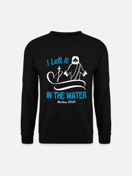Christliche Taufe Bibel Zitat Psalm Gebet - Unisex Pullover - Schwarz
