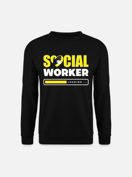 Social worker is invited... - Unisex Sweatshirt - black