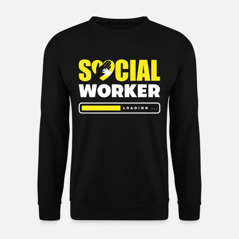 Sozialarbeiter Wird Geladen... - Unisex Pullover - Schwarz