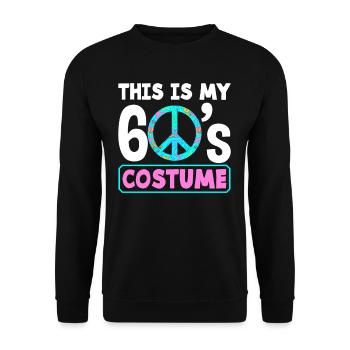 This is my 60's costume - Unisex Sweatshirt - black - Front - Alina (178cm) & Michal (187cm)