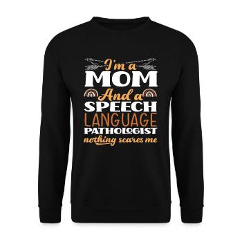 Je suis maman et orthophoniste rien - Sweat-shirt Unisexe - noir - Devant - Alina (178cm) & Michal (187cm)