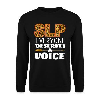 SLP Tout le monde mérite un vote - Sweat-shirt Unisexe - noir - Devant - Alina (178cm) & Michal (187cm)