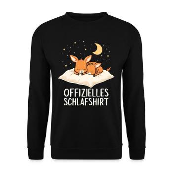 Chemise de nuit officielle Kangourous Kangourou Paire de kangourou - Sweat-shirt Unisexe - noir - Devant - Alina (178cm) & Michal (187cm)