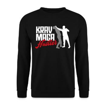 Krav Maga Martial Artist - Unisex Sweatshirt - black - Front - Alina (178cm) & Michal (187cm)