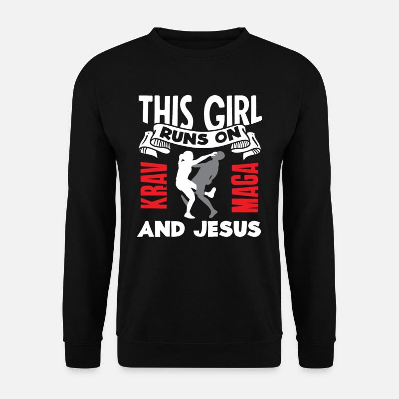 Krav Maga Kampfsport Mädchen - Unisex Pullover - Schwarz