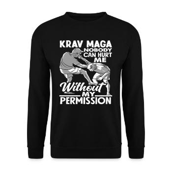 Krav Maga Martial Arts Athletes - Unisex Sweatshirt - black - Front - Alina (178cm) & Michal (187cm)