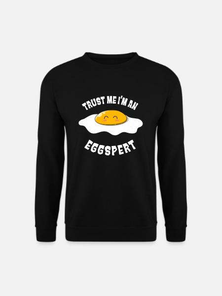 Expert Oeuf au plat Drôle d’oeufs Jeu de mots - Sweat-shirt Unisexe - noir