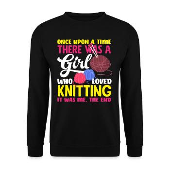 Fille qui aimait tricoter - Sweat-shirt Unisexe - noir - Devant - Alina (178cm) & Michal (187cm)