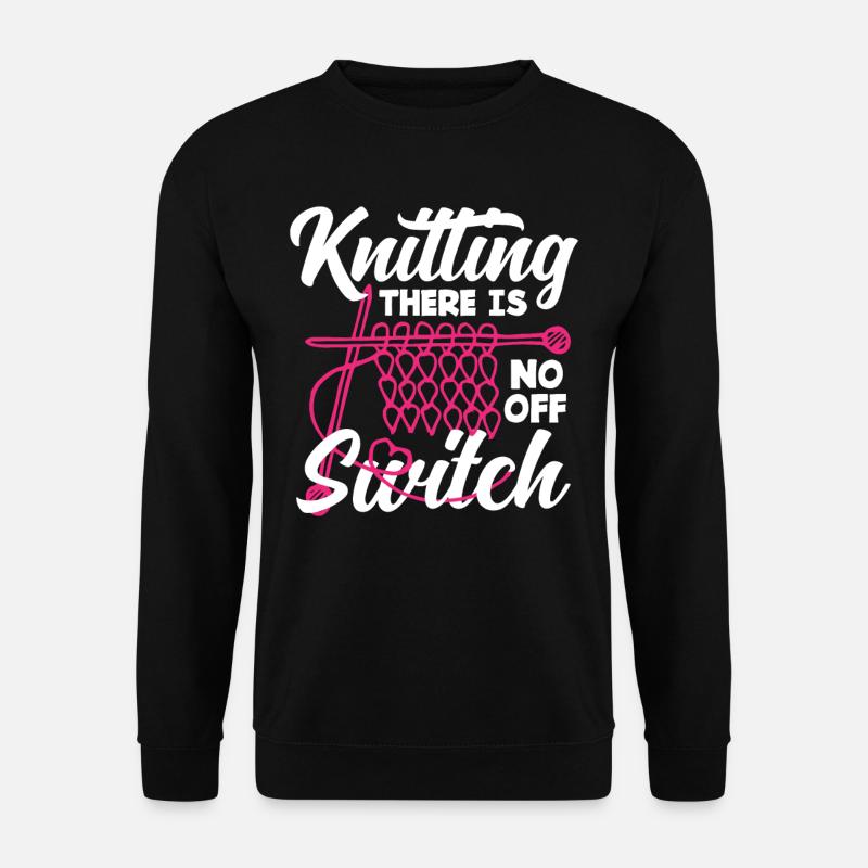 Tricot Pas d’interrupteur d’arrêt - Sweat-shirt Unisexe - noir