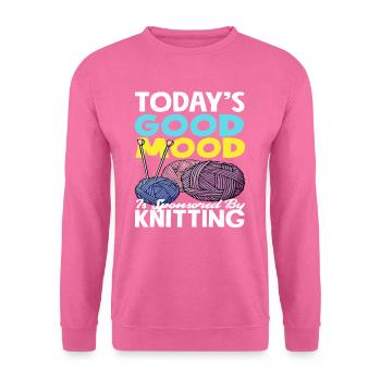 Tricoter - Sweat-shirt Unisexe - rose - Devant