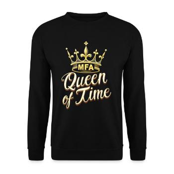 Medical Assistant MFA Practice Queen Time - Unisex Sweatshirt - black - Front - Alina (178cm) & Michal (187cm)