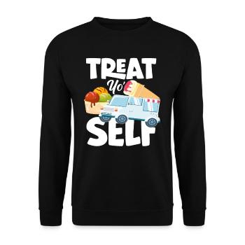 Cream Lover Cream Truck Cream - Unisex Sweatshirt - black - Front - Alina (178cm) & Michal (187cm)
