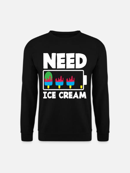 cream lovers need cream - Unisex Sweatshirt - black