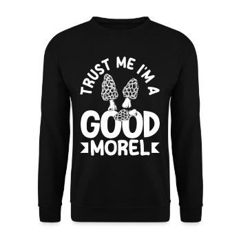 Vertrau Mir Ich Bin Ein Guter Pilzsammler - Unisex Pullover - Schwarz - Vorne - Alina (178cm) & Michal (187cm)