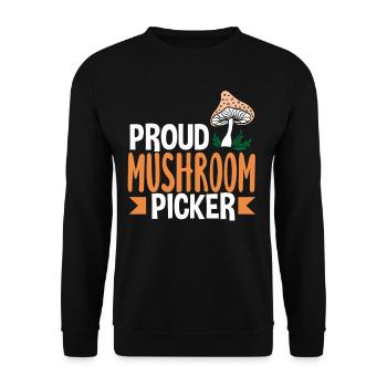 Fier cueilleur de champignons Amateur de champignons - Sweat-shirt Unisexe - noir - Devant - Alina (178cm) & Michal (187cm)