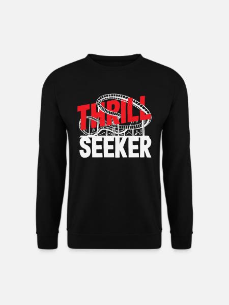 Thrill Seeker Roller Coaster Adventure - Unisex Sweatshirt - black