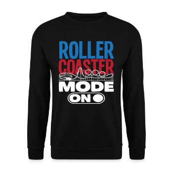Mode montagnes russes activé pour les chasseurs d’adrénaline - Sweat-shirt Unisexe - noir - Devant - Alina (178cm) & Michal (187cm)