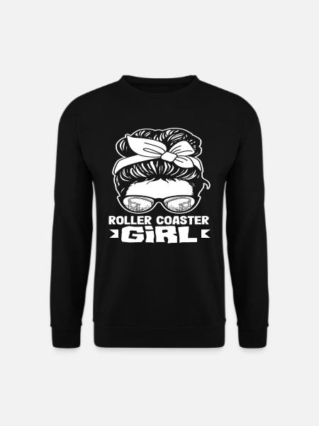 Achterbahn Mädchen Stilvoller Look - Unisex Pullover - Schwarz