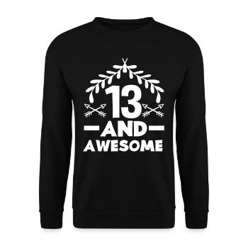 13e anniversaire et fantastique - Sweat-shirt Unisexe - noir - Devant - Alina (178cm) & Michal (187cm)