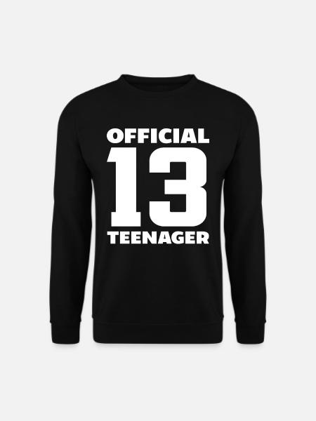 Official 13th Birthday Teenager - Unisex Sweatshirt - black