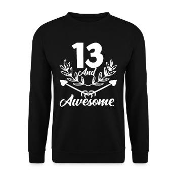 13e anniversaire et fantastique - Sweat-shirt Unisexe - noir - Devant - Alina (178cm) & Michal (187cm)