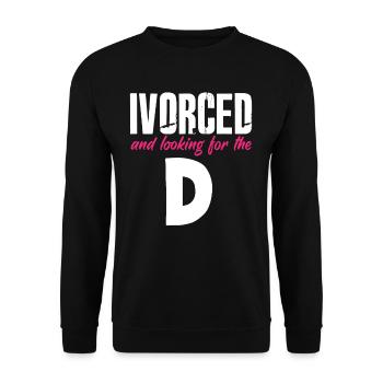 Ivoré et à la recherche du divorce - Sweat-shirt Unisexe - noir - Devant - Alina (178cm) & Michal (187cm)