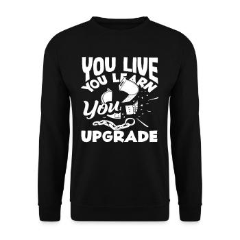 Vous vivez, vous apprenez, vous améliorez le divorce - Sweat-shirt Unisexe - noir - Devant - Alina (178cm) & Michal (187cm)