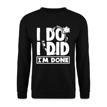 J’ai, j’ai, j’en ai fini avec le - Sweat-shirt Unisexe - noir - Devant - Alina (178cm) & Michal (187cm)