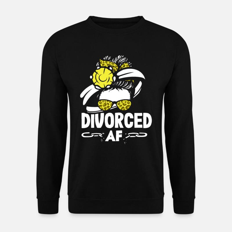 Divorced Bold Statement Scheidung - Unisex Pullover - Schwarz