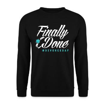 Endlich Geschiedene Scheidung - Unisex Pullover - Schwarz - Vorne - Alina (178cm) & Michal (187cm)